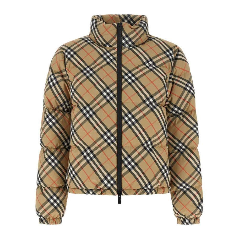 Burberry Beige Polyester Full-Length Women's Jacket